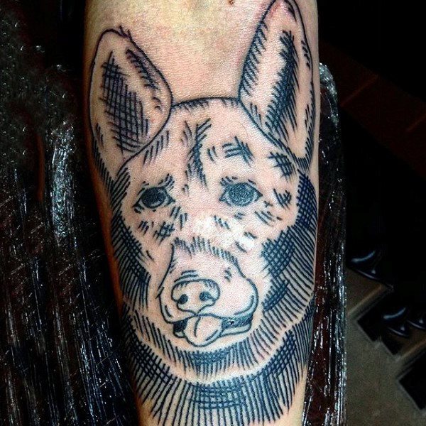 tatuaje perro para hombre 26