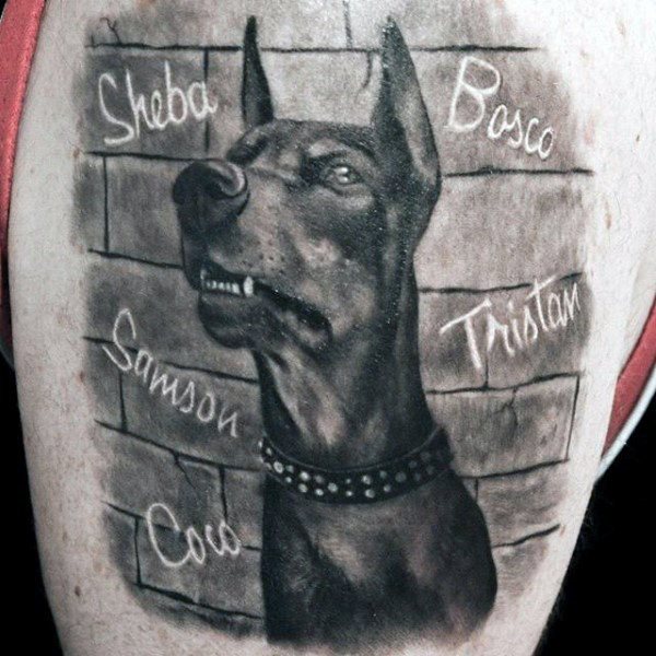 tatuaje perro para hombre 30