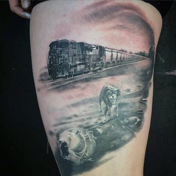 tatuaje perro para hombre 33