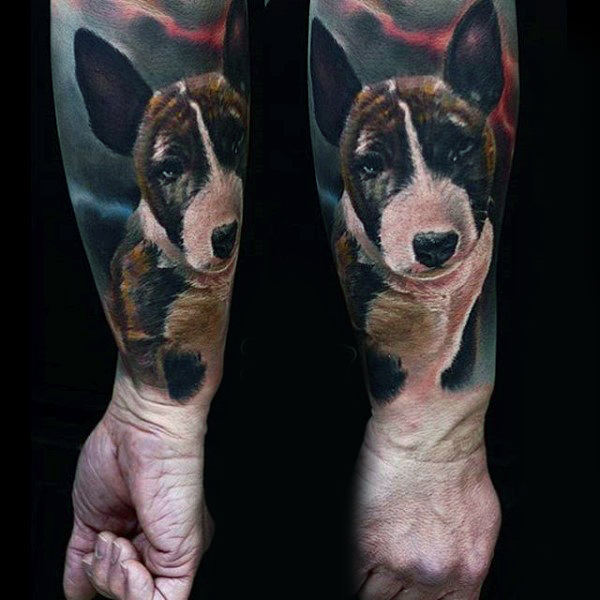 tatuaje perro para hombre 34