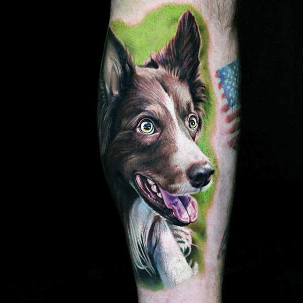 tatuaje perro para hombre 38