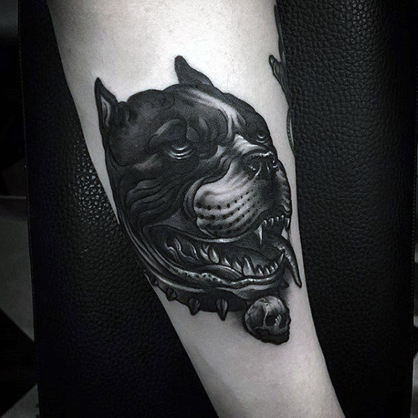 tatuaje perro para hombre 44