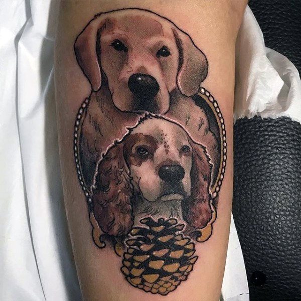 tatuaje perro para hombre 54