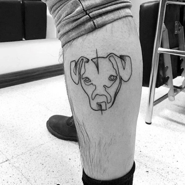 tatuaje perro para hombre 56