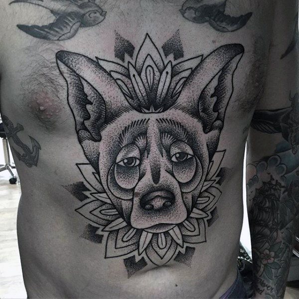 tatuaje perro para hombre 62