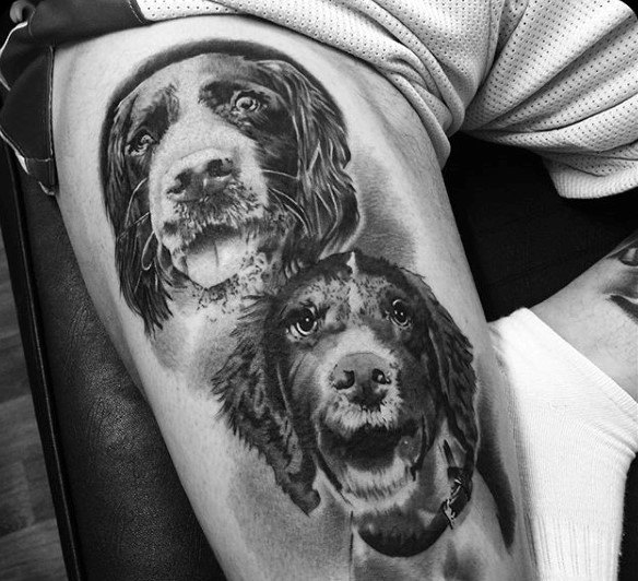 tatuaje perro para hombre 63