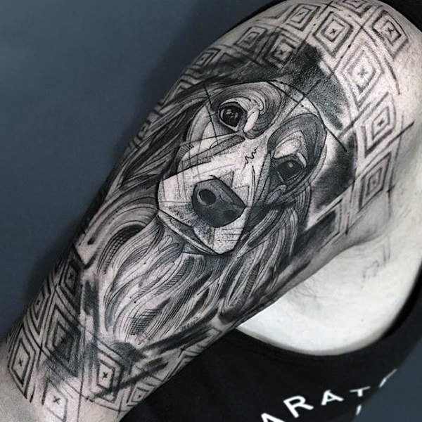 tatuaje perro para hombre 64