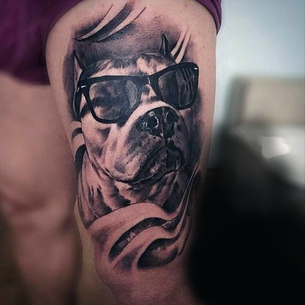 tatuaje perro para hombre 66