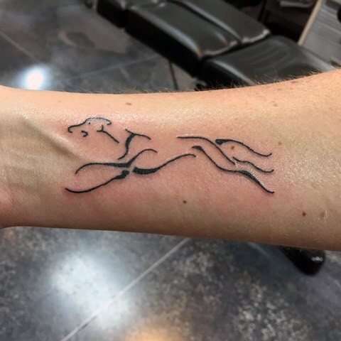 tatuaje perro para hombre 70