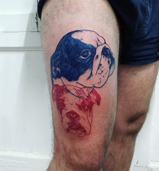 tatuaje perro para hombre 72