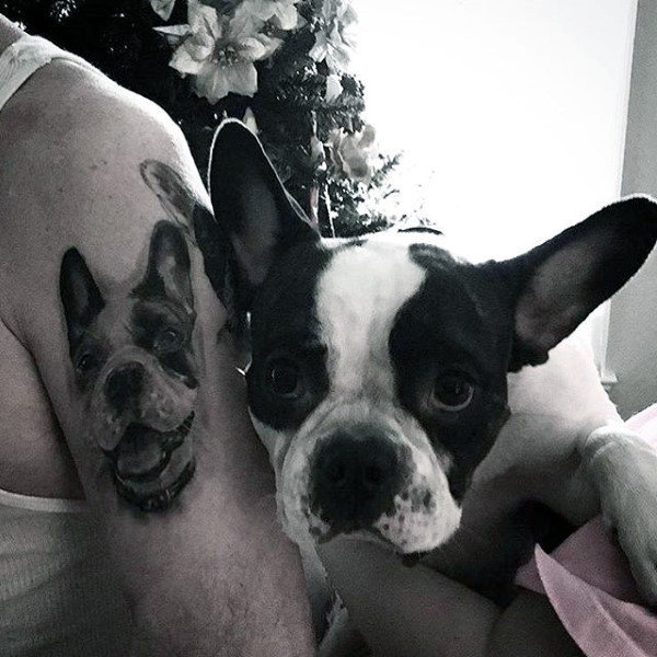 tatuaje perro para hombre 74