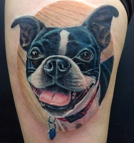 tatuaje perro para hombre 75