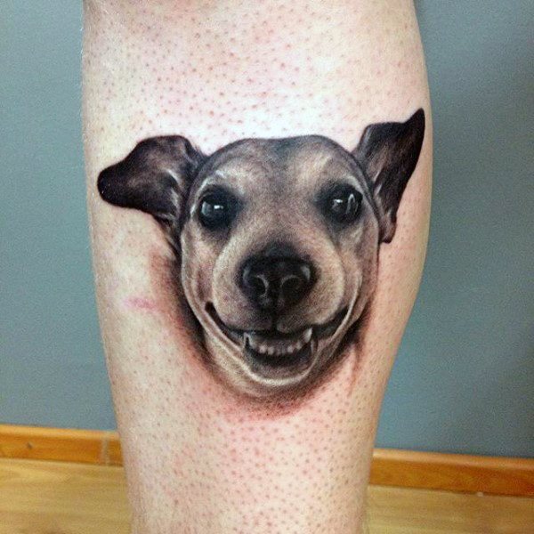 tatuaje perro para hombre 76