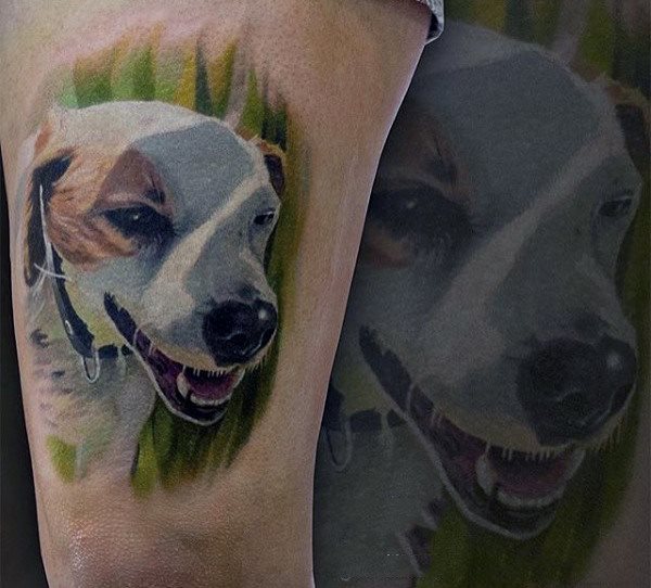 tatuaje perro para hombre 78