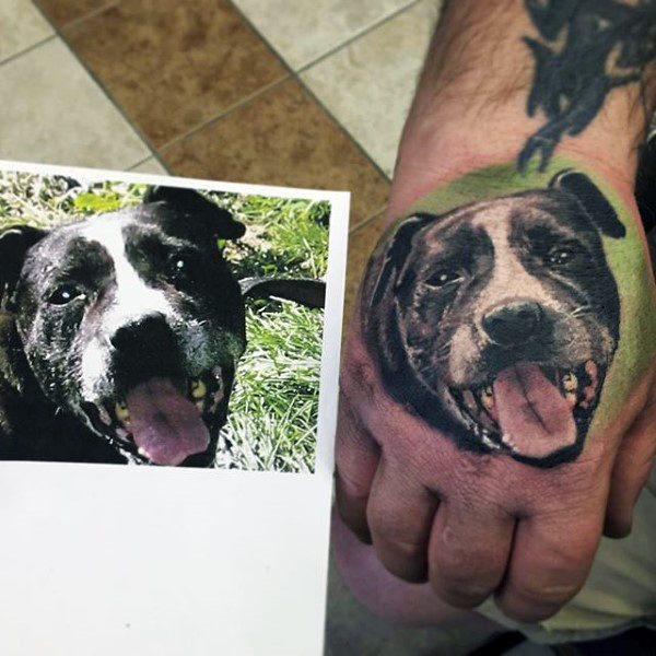 tatuaje perro para hombre 86