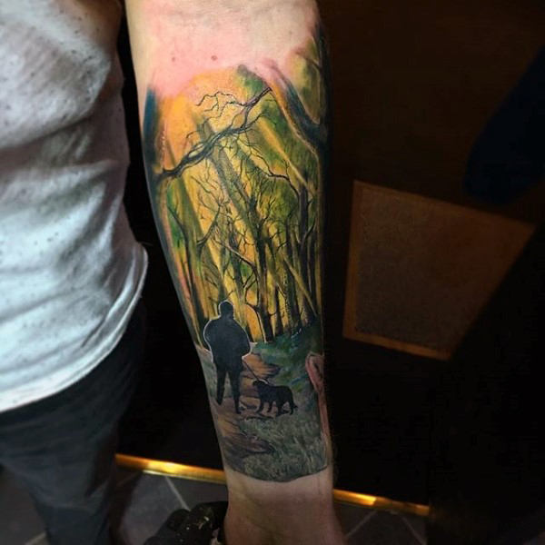 tatuaje perro para hombre 87