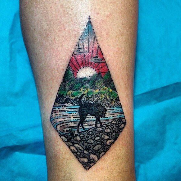 tatuaje perro para hombre 91
