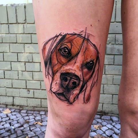 tatuaje perro para hombre 92