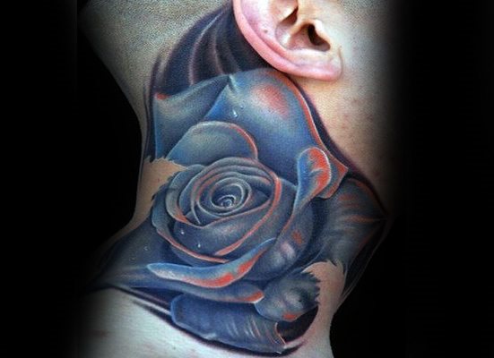 tatuaje rosa real para hombre 29