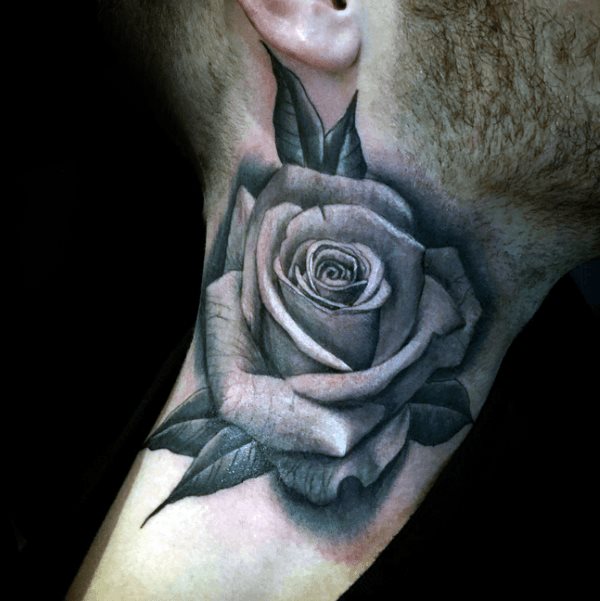 tatuaje rosa real para hombre 41