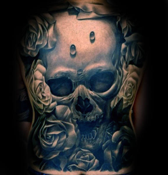 tatuaje rosa real para hombre 62