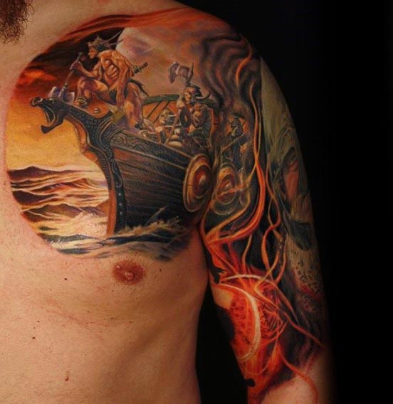 bonito tatuaje brazo para hombre 19
