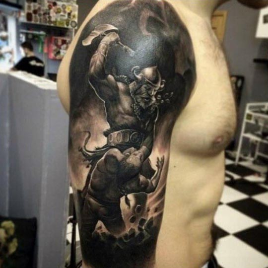 bonito tatuaje brazo para hombre 48