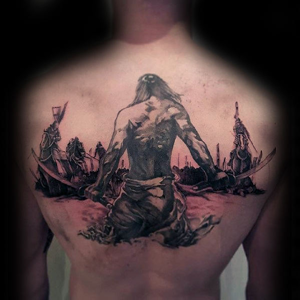 bonito tatuaje espalda para hombre 32