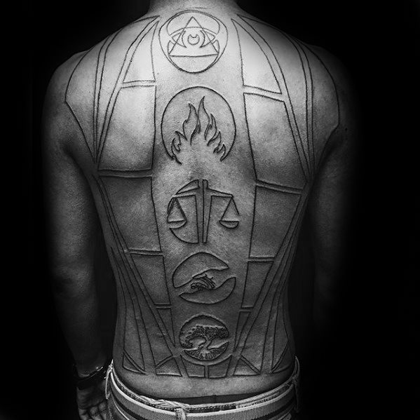 bonito tatuaje espalda para hombre 46