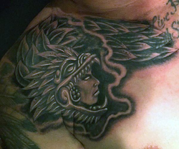 tatuaje azteca para hombre 12