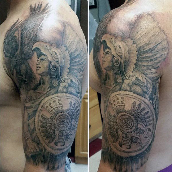 tatuaje azteca para hombre 31