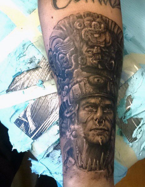 tatuaje azteca para hombre 32