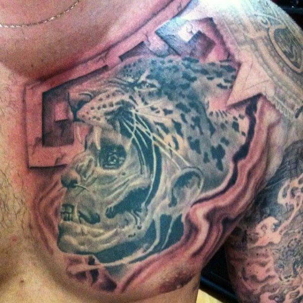 tatuaje azteca para hombre 33