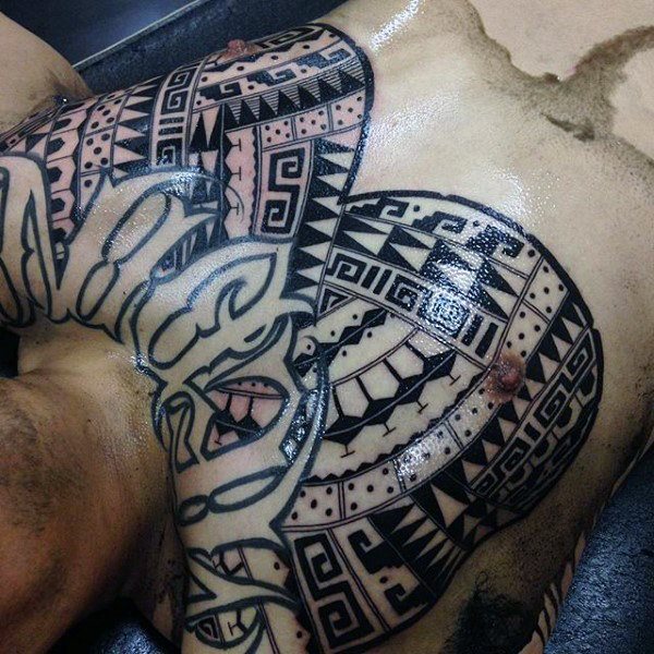 tatuaje azteca para hombre 40