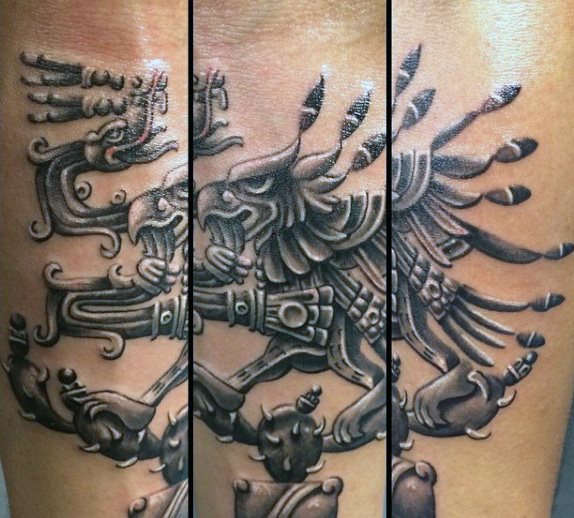 tatuaje azteca para hombre 42