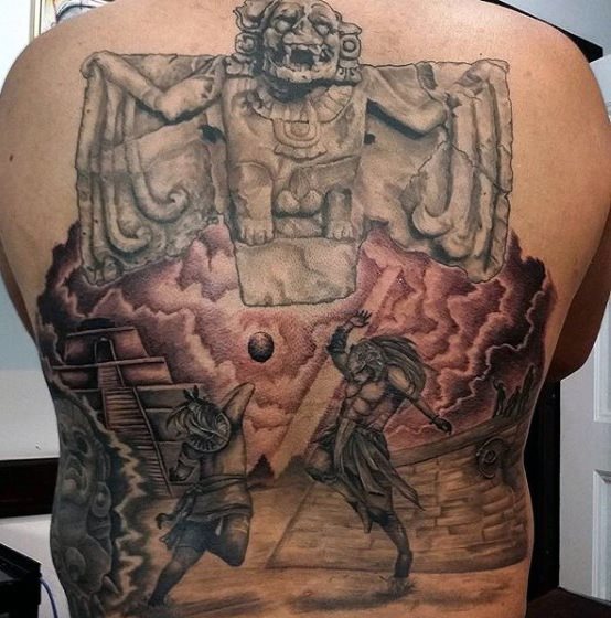 tatuaje azteca para hombre 52