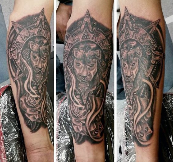 tatuaje azteca para hombre 56