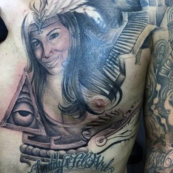 tatuaje azteca para hombre 57