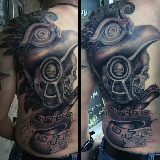 tatuaje azteca para hombre 61