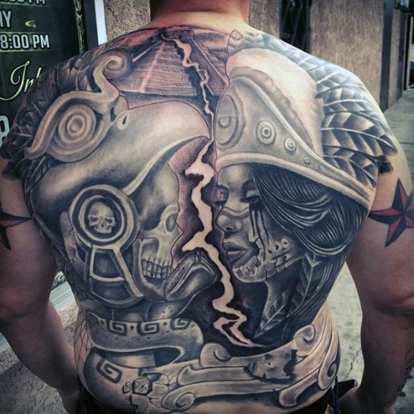 tatuaje azteca para hombre 62