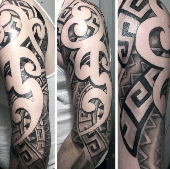 tatuaje azteca para hombre 75