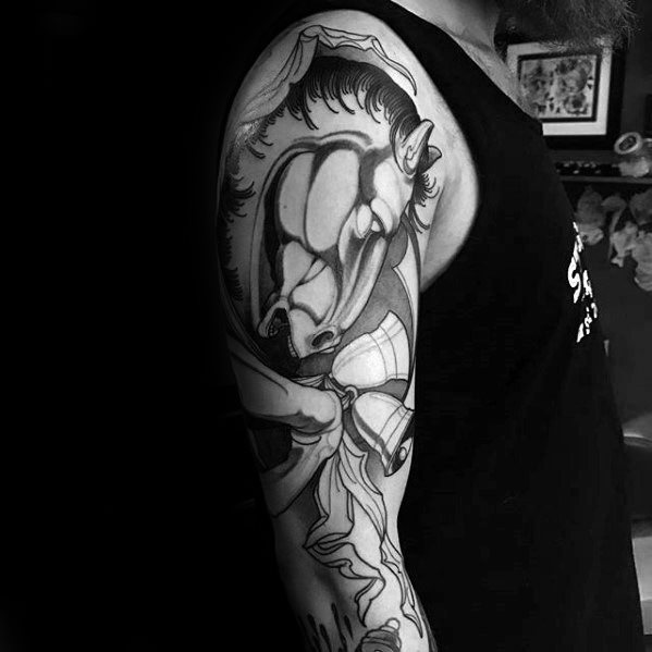 tatuaje caballo para hombre 34