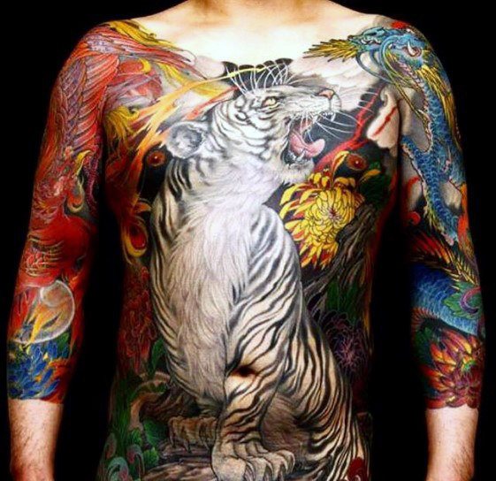 tatuaje fenix japones para hombre 26