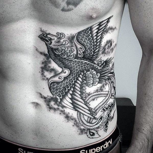 tatuaje fenix japones para hombre 29
