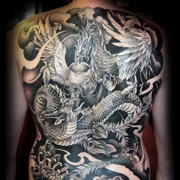 tatuaje fenix japones para hombre 32