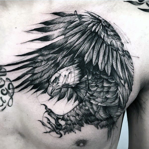 tatuaje genial aguila para hombre 02