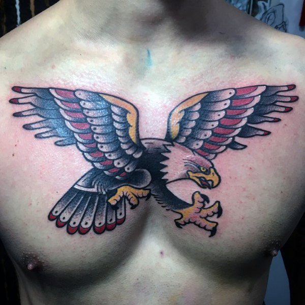 tatuaje genial aguila para hombre 05