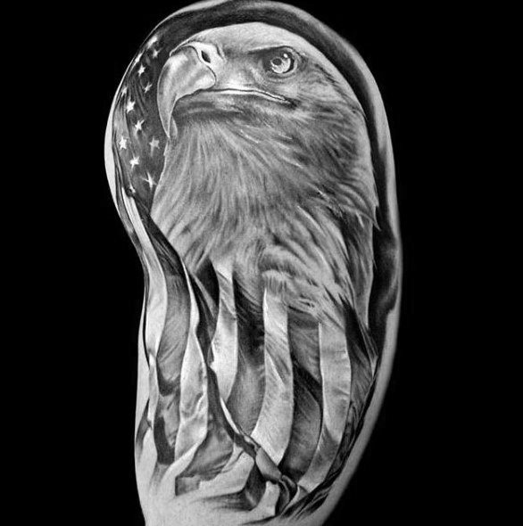 tatuaje genial aguila para hombre 11