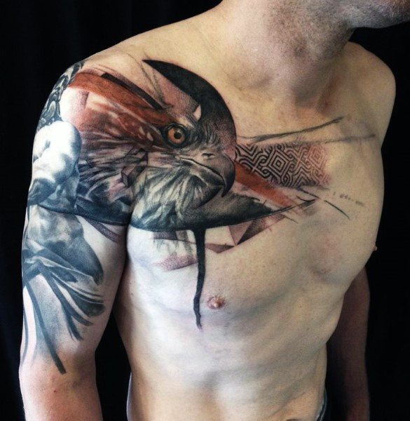 tatuaje genial aguila para hombre 13