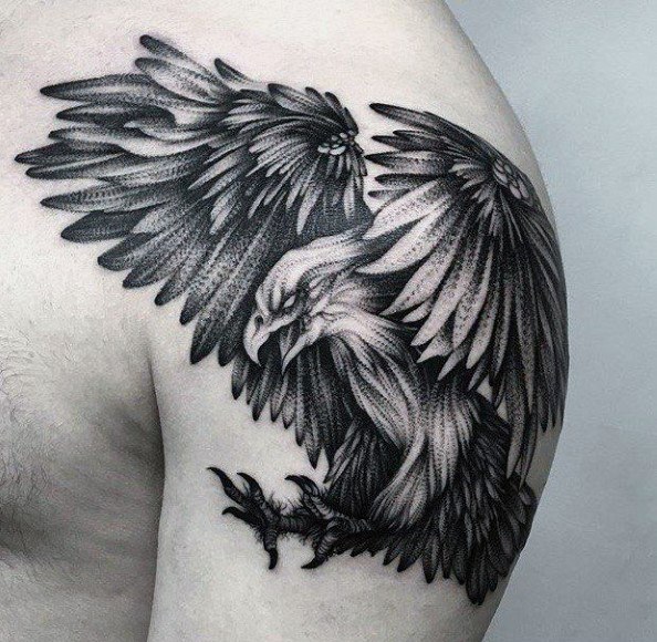 tatuaje genial aguila para hombre 15